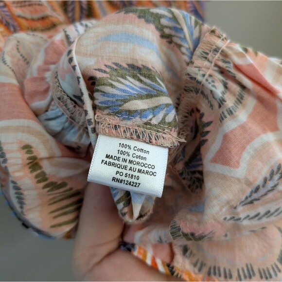 Misa Sari Poplin Balloon Orange Dress Size XS - Picture 5 of 5